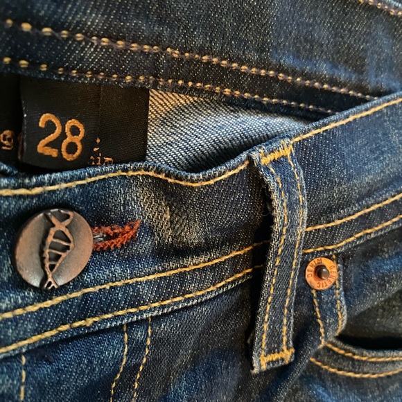 Women’s Genetic Denim Button Fly Boot cut size 28 EUC Made in USA - Picture 7 of 10